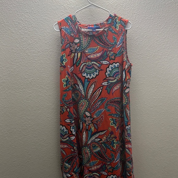 Apt. 9 Dresses & Skirts - Apt. 9 Paisley Print Sleeveless Dress - Red and Multicolor